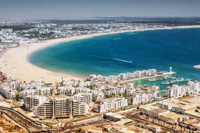 Agadir beach morocco moroccan areal cropped hotels file resort ben hotel atlantic cities wiki wikipedia